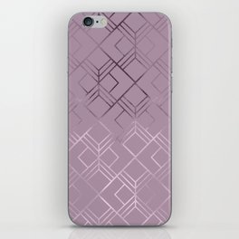 Modern Elegant Pink Lilac Gold Foil Geometrical Gradient iPhone Skin