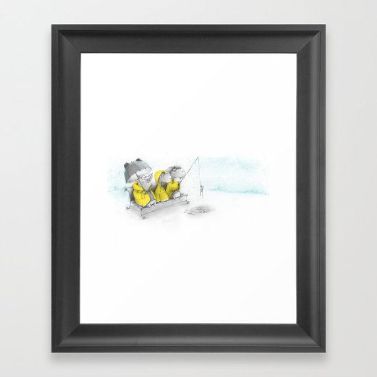 Rainy day Framed Art Print