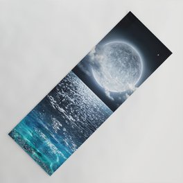 Full Moon over Ocean Yoga Mat