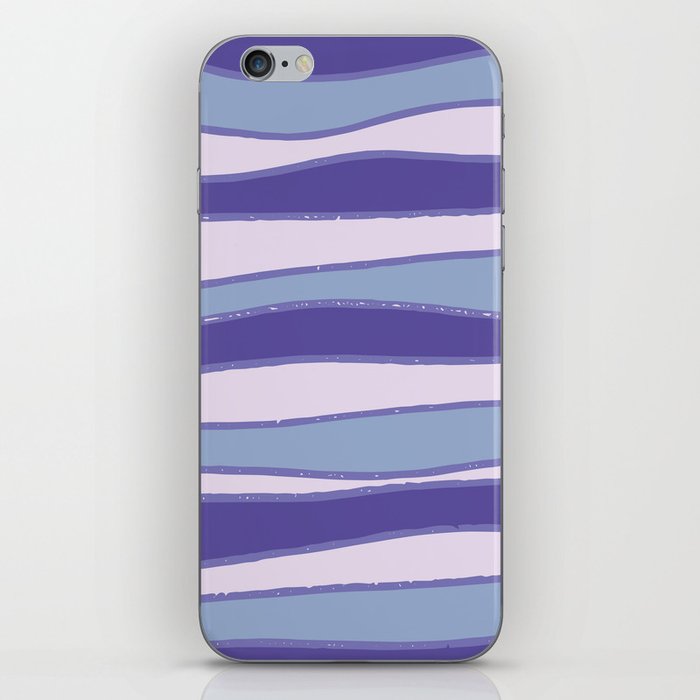 lila violet lines iPhone Skin
