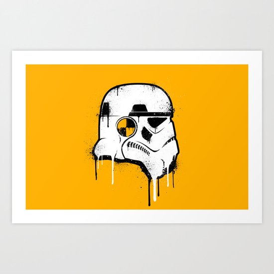 Stencil Trooper - Star Wars Art Print