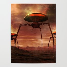 Alien Tripods Poster