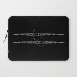 Two Single Scull Rowing boats 1 Laptop Sleeve