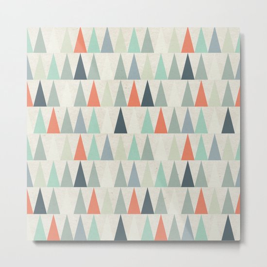 Triangles Metal Print