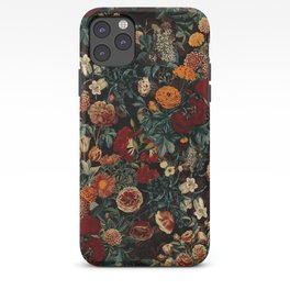 EXOTIC GARDEN - NIGHT XXI iPhone Case | Nightgarden, Garden, Nightforset, Rose, Night, Vintage, Exotic, Tropical, Pattern, Leaves 