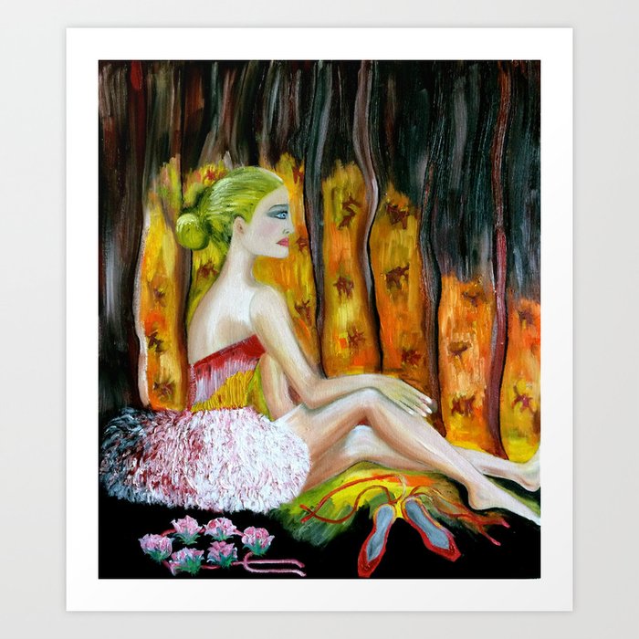 Recital My Little Ballerina Art Print By Angelicabaena Society6