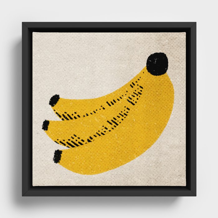 Banana Framed Canvas
