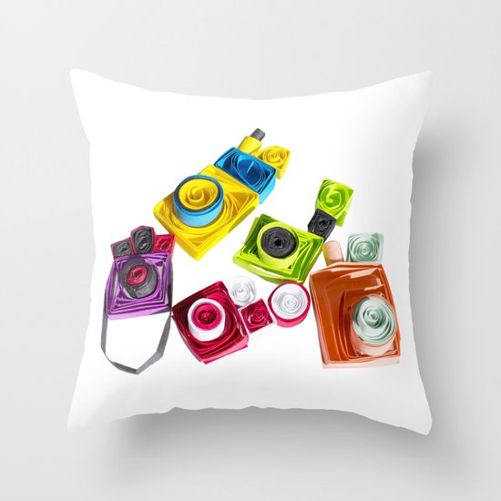 Cameras 2 Throw Pillow