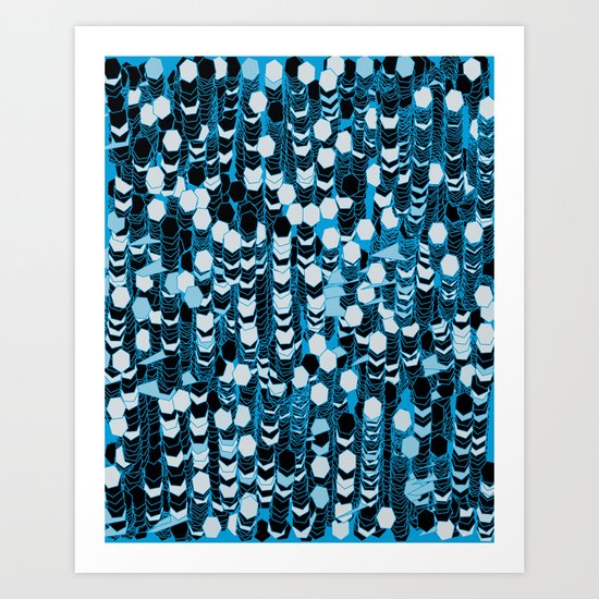 color hiving 2 colors Art Print