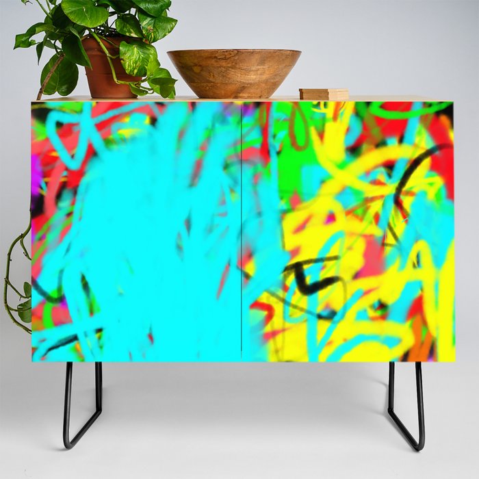 Street 33. Abstract Painting. Credenza