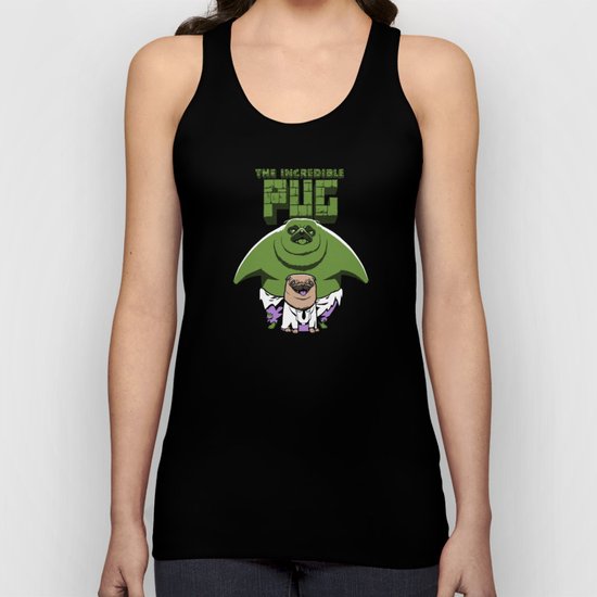 The Incredible Pug Unisex Tank Top