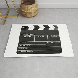 Film Movie Video production Clapper board Area & Throw Rug