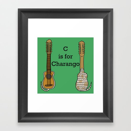 C is for Charango Framed Art Print