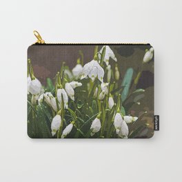 White Petaled Flowers Selective Focus Photography Carry-All Pouch