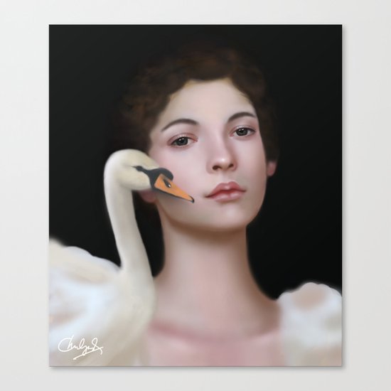 Miss Swan Canvas Print