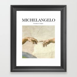 Michelangelo - Creation of Adam Framed Art Print