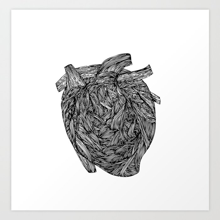 my heart is real Art Print