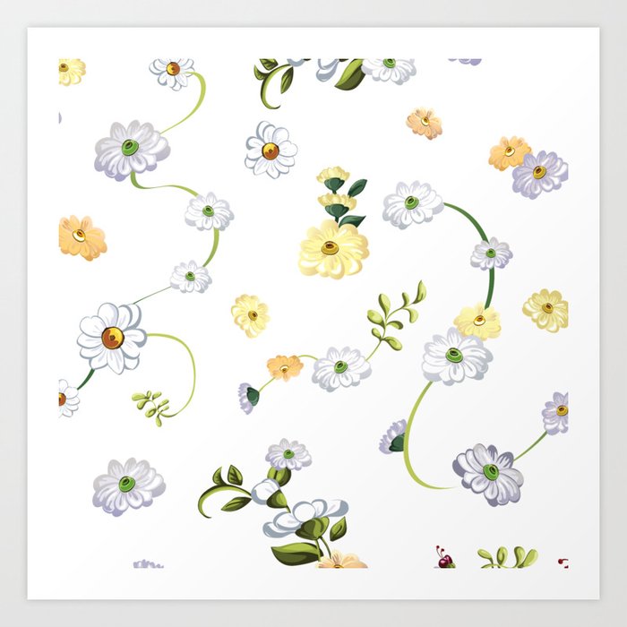 Spring Flowers Nature 45 Art Print By Pucipuci