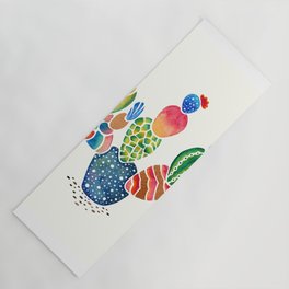 Colorful and abstract cactus Yoga Mat