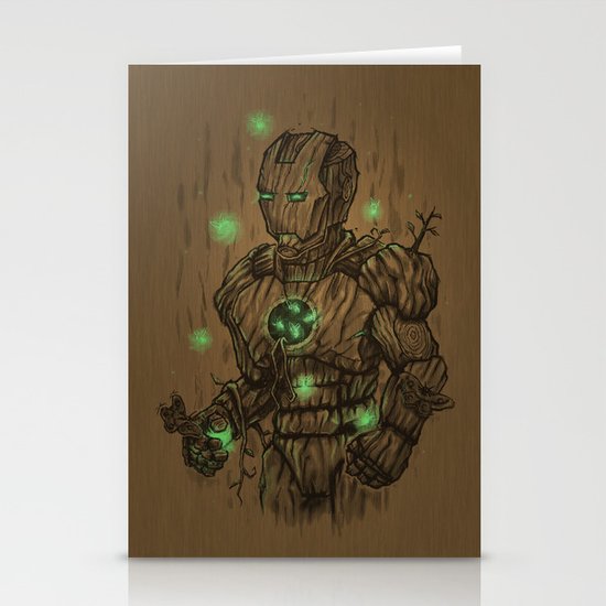 Wooden Man Stationery Cards