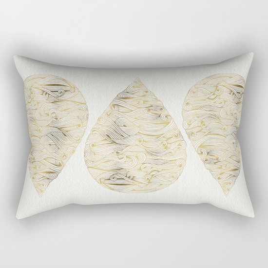 Molten Gold Rectangular Pillow