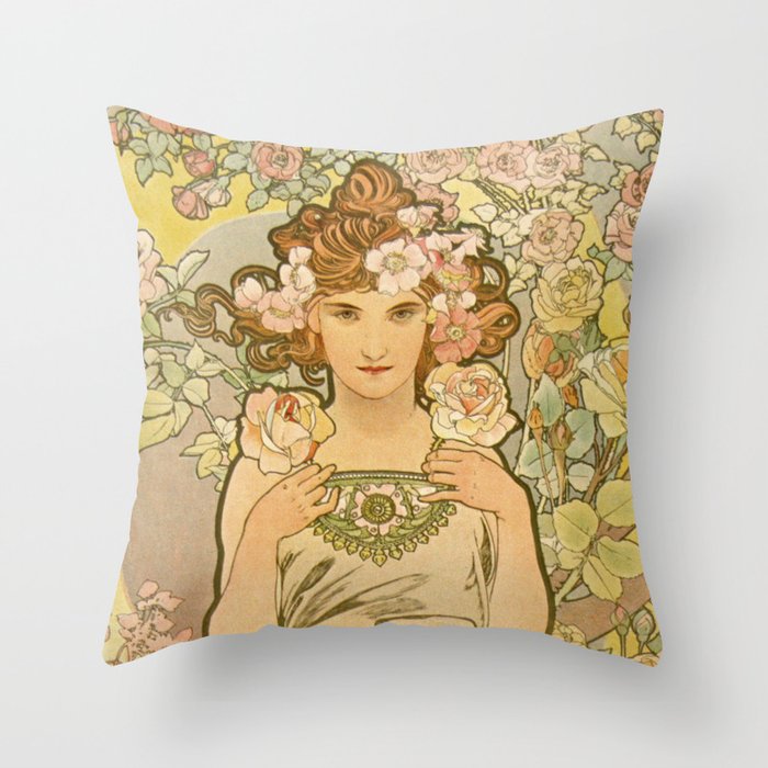 Alphonse mucha pillows shop