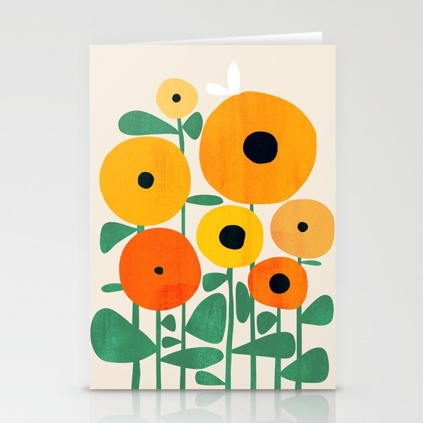 Sunflower and Bee Stationery Cards