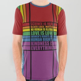 Science is real... Inspirational Fashion All Over Graphic Tee