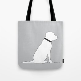 Modern Lab Silhouette Black and White Tote Bag