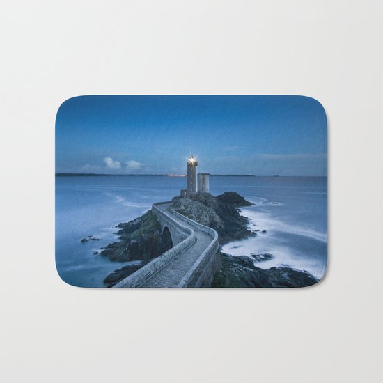 Lighthouse blue Bath Mat