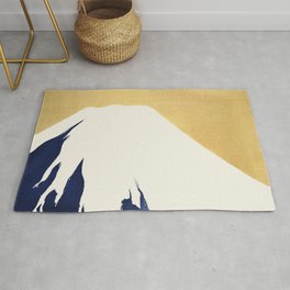 Mount Fuji from Momoyogusa by Kamisaka Sekka Area & Throw Rug