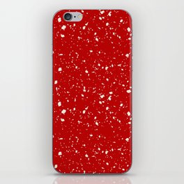 Red Terrazzo Seamless Pattern iPhone Skin
