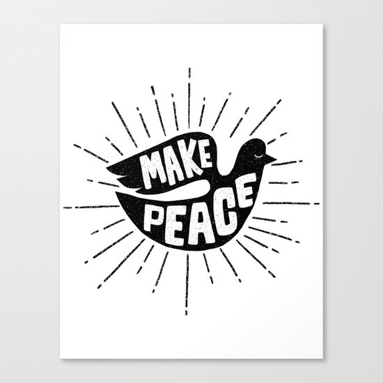 make peace Canvas Print