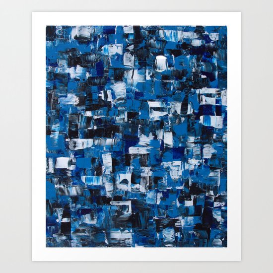 Blue Blade Painting Art Print