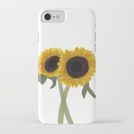 September Sunflowers tech case iPhone Case
