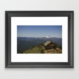 Summit of Black Butte at 6500 ft.  Sisters, OR Framed Art Print