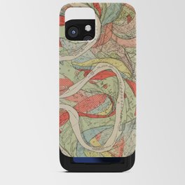 Meander Maps of the Mississippi River iPhone Card Case