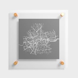 London gray map Floating Acrylic Print