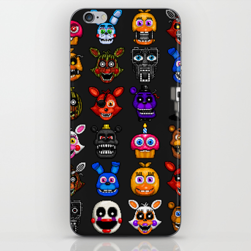Fnaf Pixel Art Iphone Skin By Geeksomniac Society6