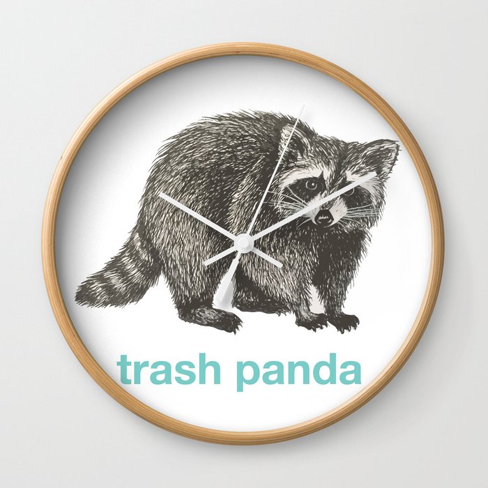 Trash Panda Wall Clock