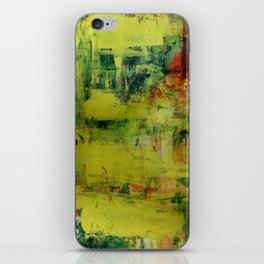 acrylic color abstract and hand drawn acrylic painting on canvas iPhone Skin