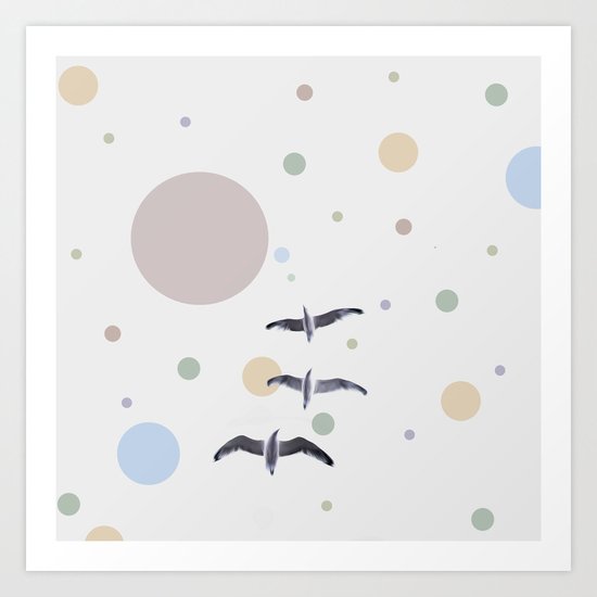Happy New Bird Art Print