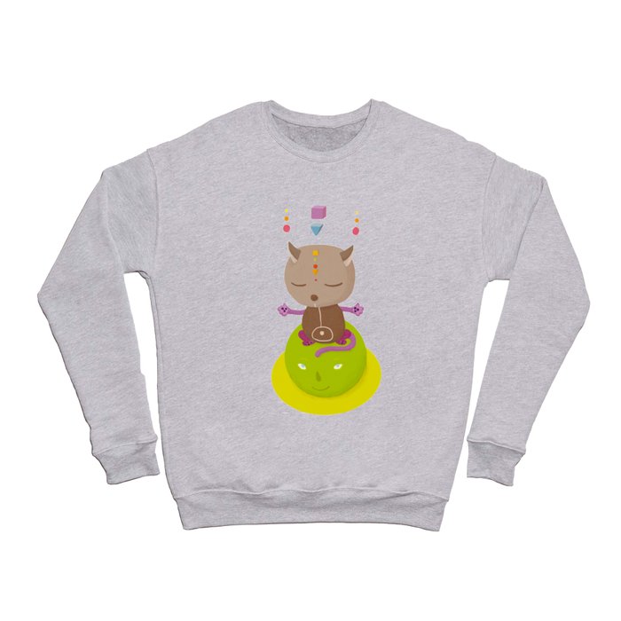 Yoga cat Crewneck Sweatshirt