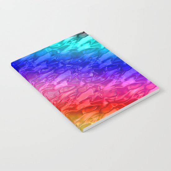 Rainbow - Plastic texture Notebook