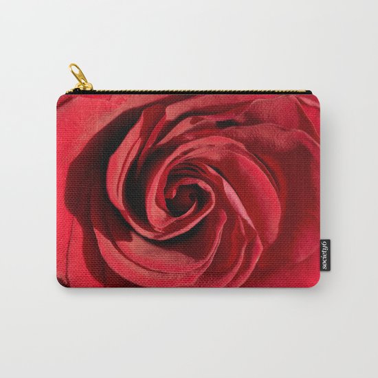 Red rose in LOVE- Roses Flowers Floral Carry-All Pouch