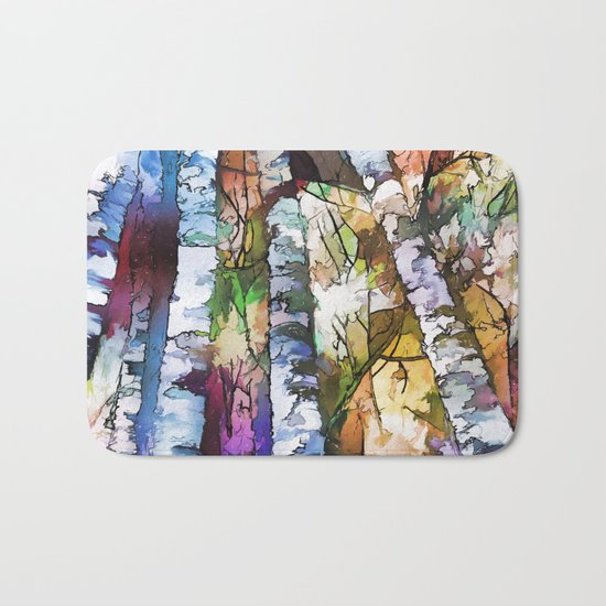 Aspen Trees Bath Mat
