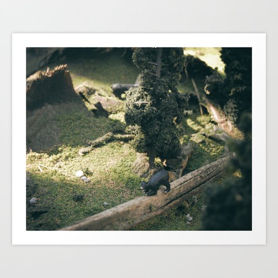 Temporary Happiness part 2 bear Art Print