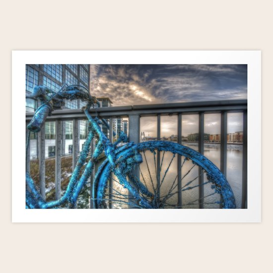 Fishy bike Art Print