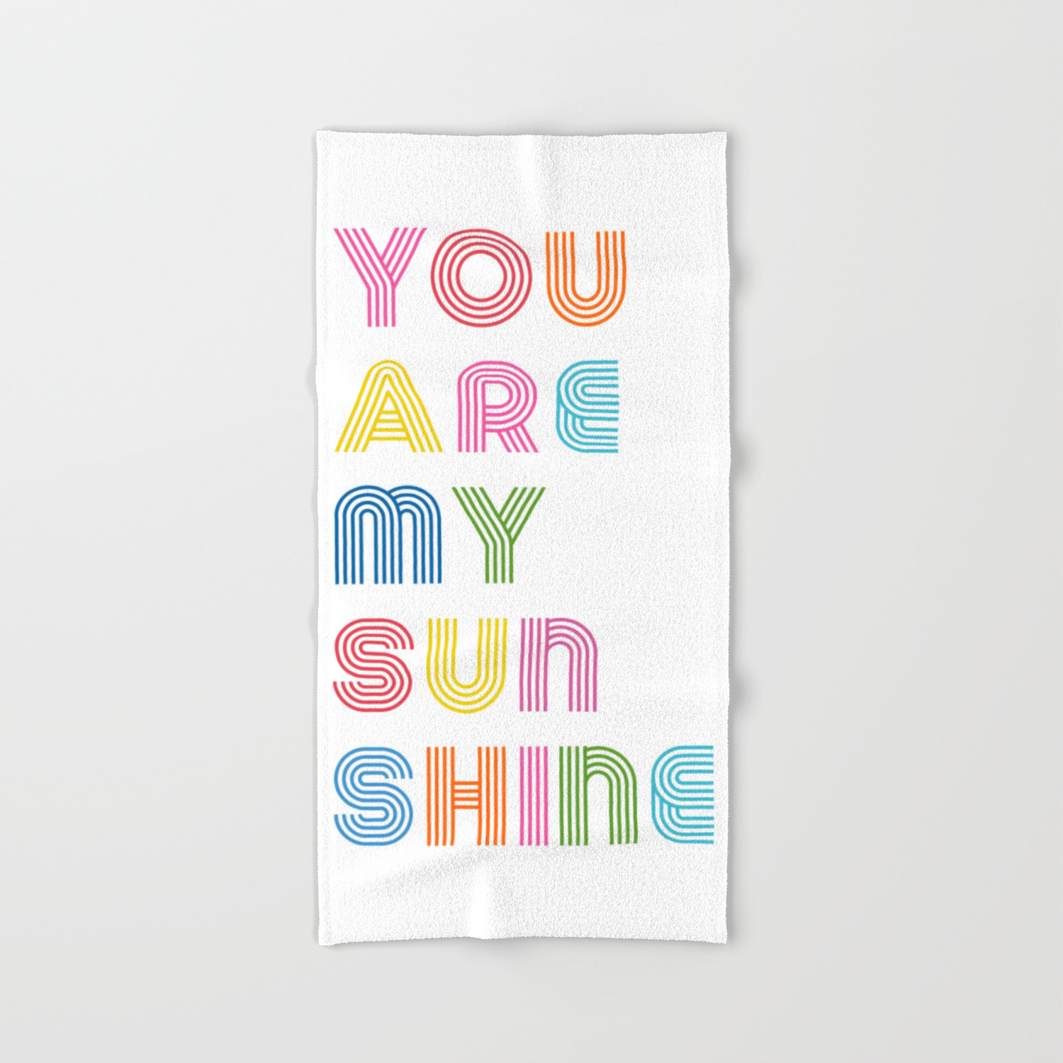 You Are My Sunshine Brightly Colored Kids Room Decor Hand Bath