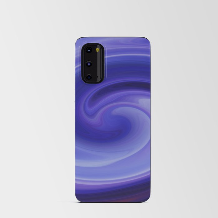 Blue, Red, Purple Abstract Hurricane Shape Design Android Card Case